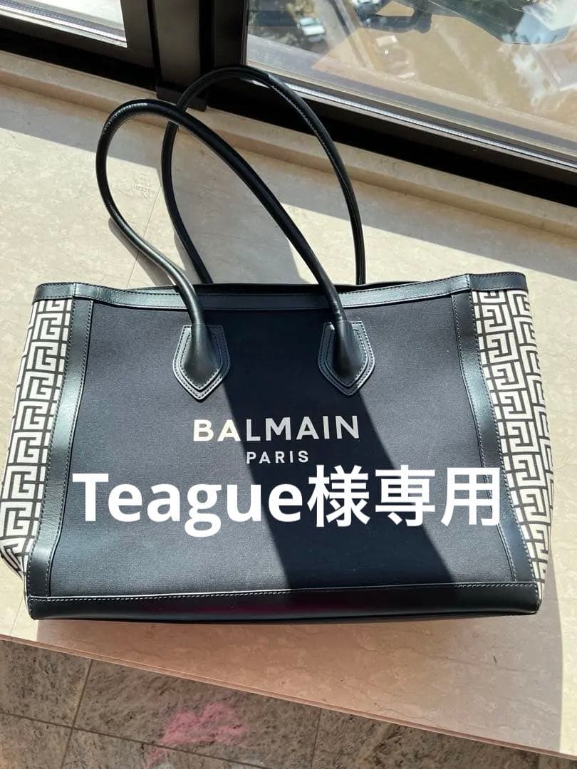 BALMAIN トートバッグ 黒/ホワイト