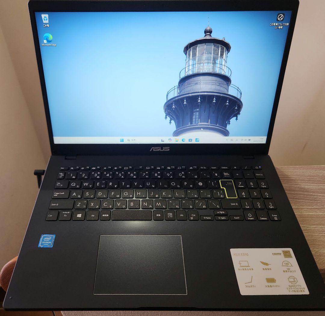 ASUS E510MA　15.6型 Full HD　Windows 11