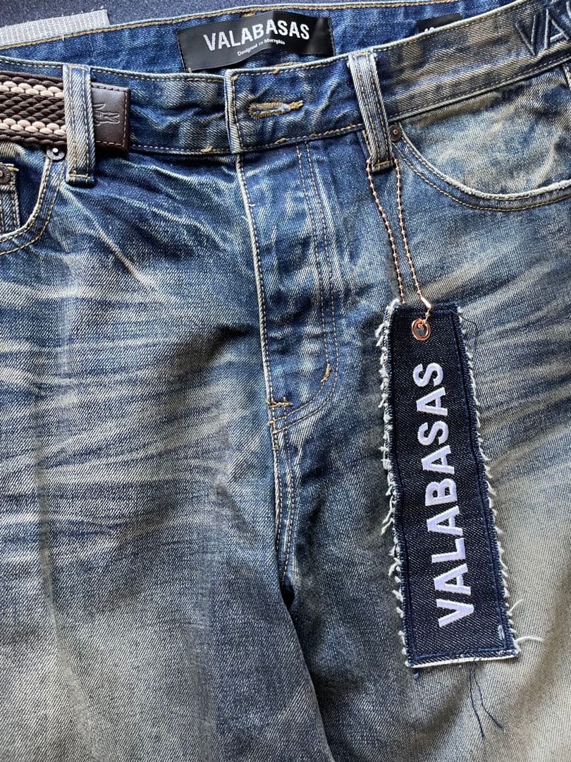パンツ VALABASAS MR.BAGGY DIRTY VINTAGE BLUE 34