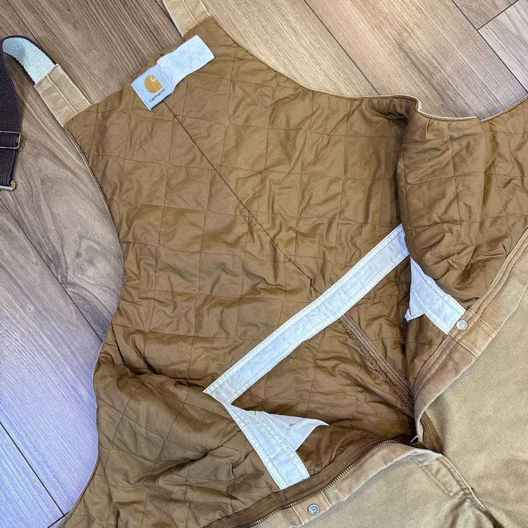 90s Carhartt カーハート ダブルニー ビブ オーバーオール ダック