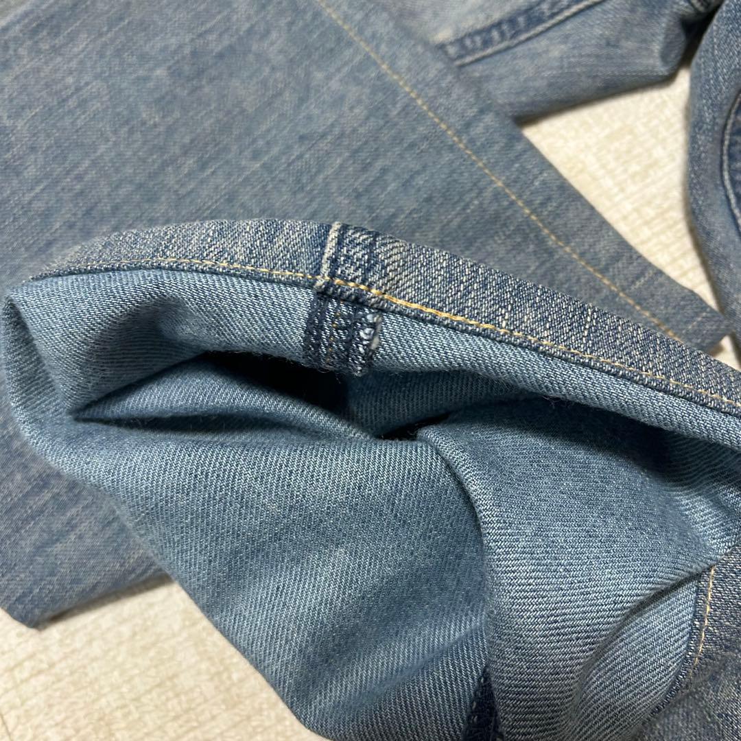 美品ヤヌーク ボーイズストレートLea 57142231 サイズ27 裾上げ済