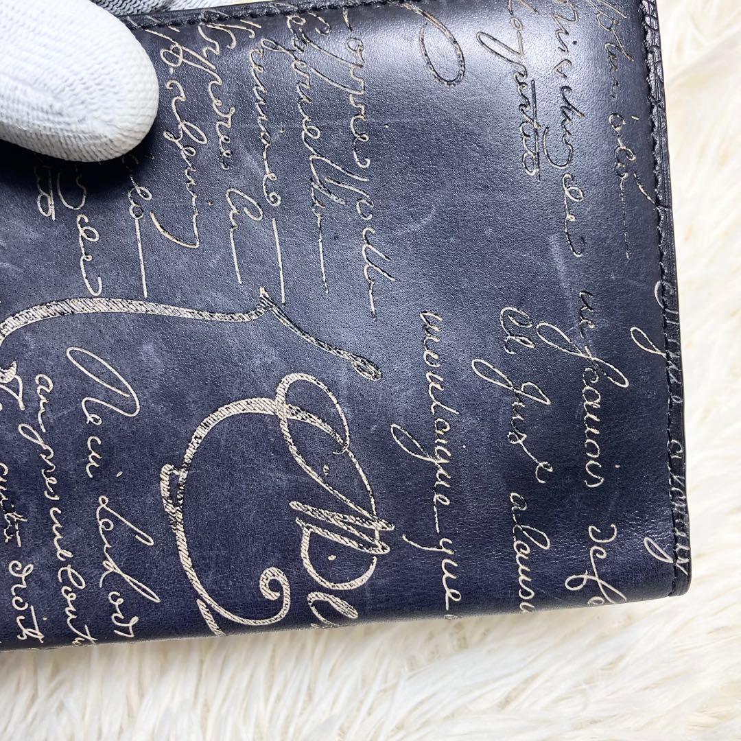 【良品】 ベルルッティ ロングウォレット カリグラフィ