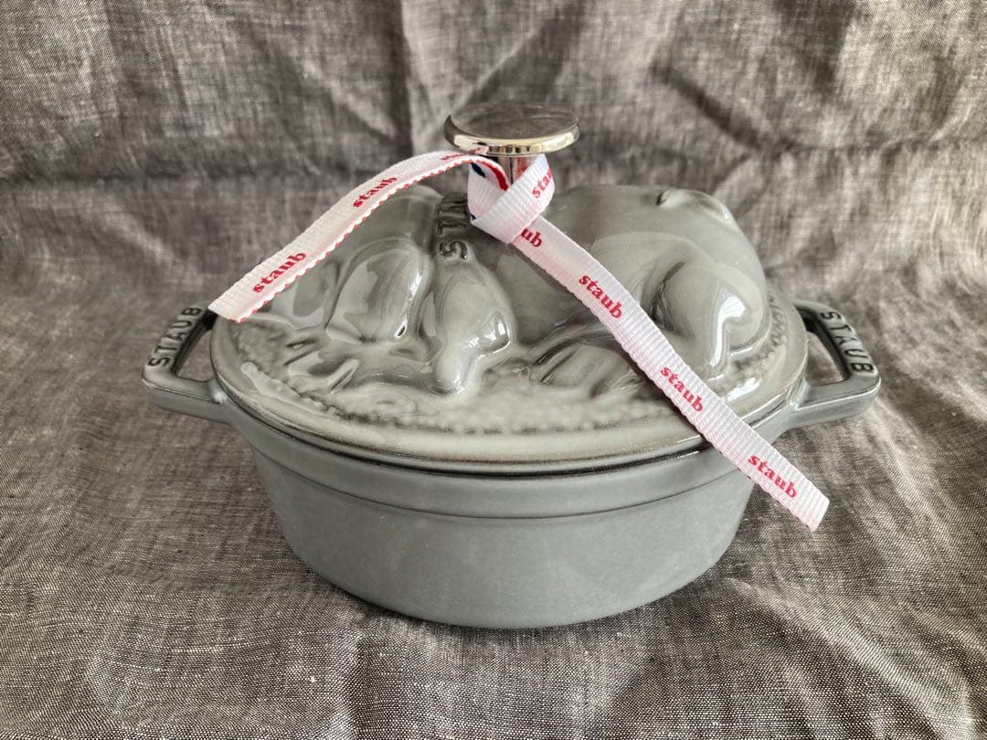 STAUB ピギーココット　グレー　17cm
