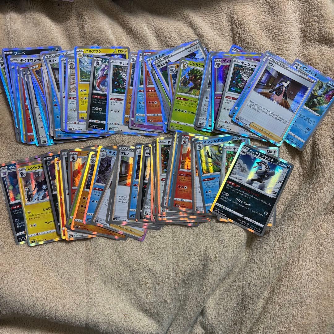 ポケモンカード　引退品　マリィ　ネズ　カード　収納箱　マット　ケース　セット