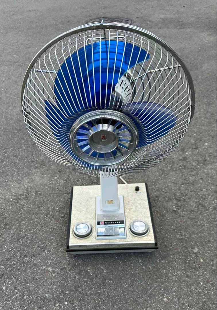 National 扇風機 F-35MA子供がガードに触ると羽根が止まるストップ