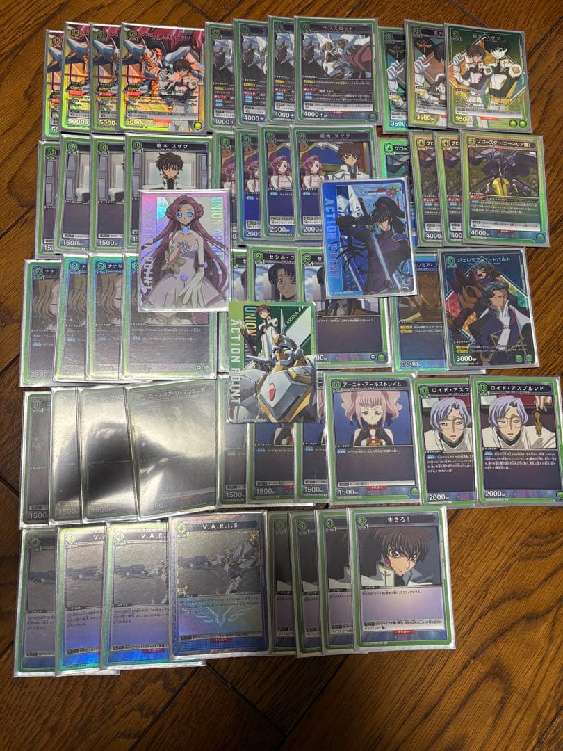 ユニオンアリーナ　緑ランスロット　デッキ　引退品　パラレル　コードギアス
