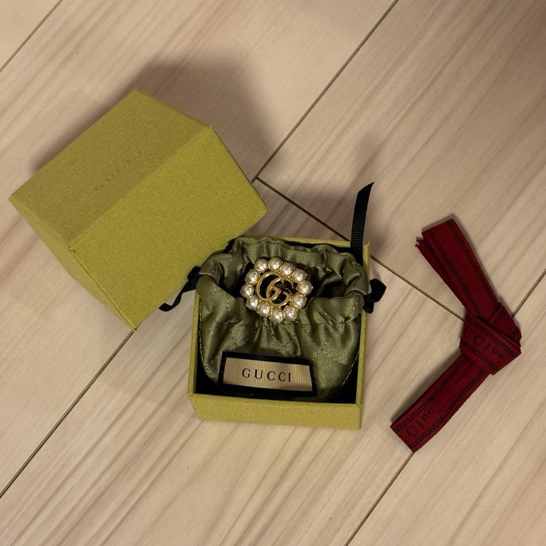 GUCCI ヘアピン パール