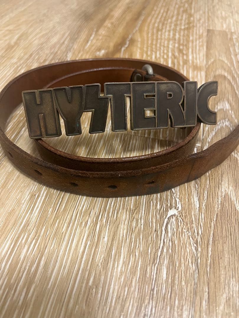 HYSTERIC GLAMOUR レザーベルト ブラウン ヴィンテージ