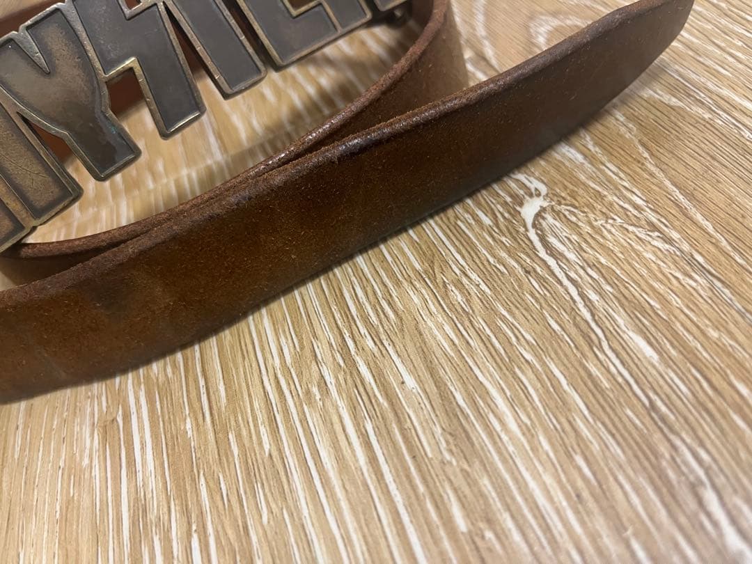 HYSTERIC GLAMOUR レザーベルト ブラウン ヴィンテージ