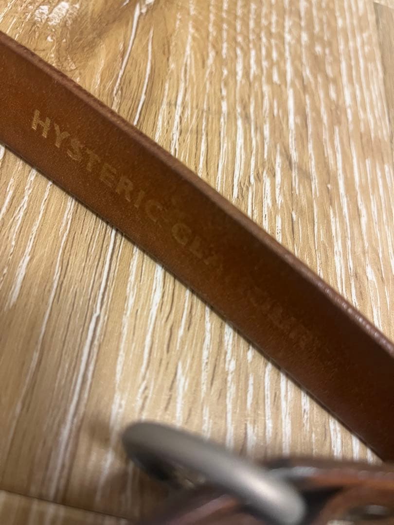 HYSTERIC GLAMOUR レザーベルト ブラウン ヴィンテージ