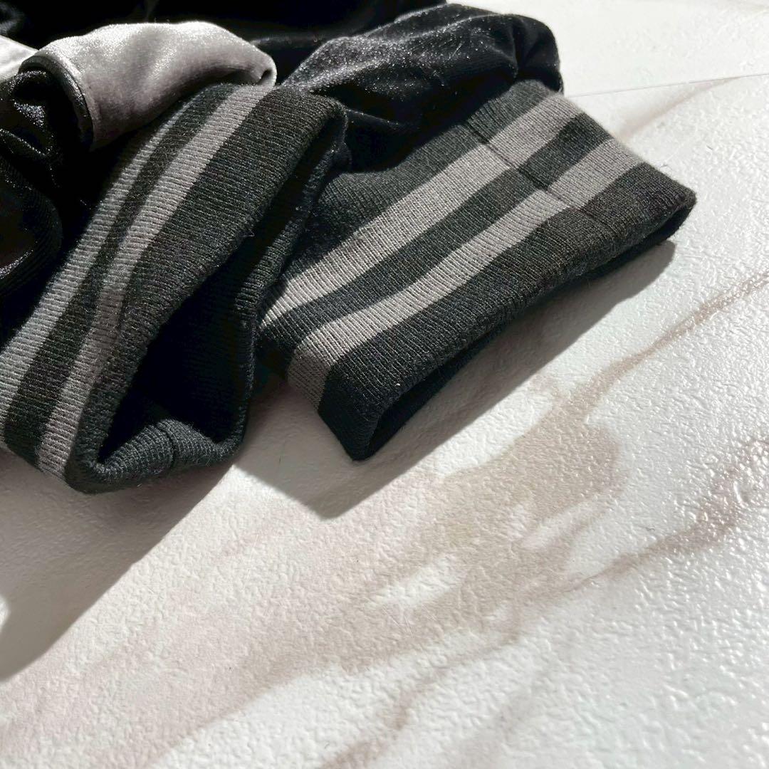 【極美品】レフレム ベロア刺繍スカジャン ドラゴン 黒 オーバーサイズ 男女兼用