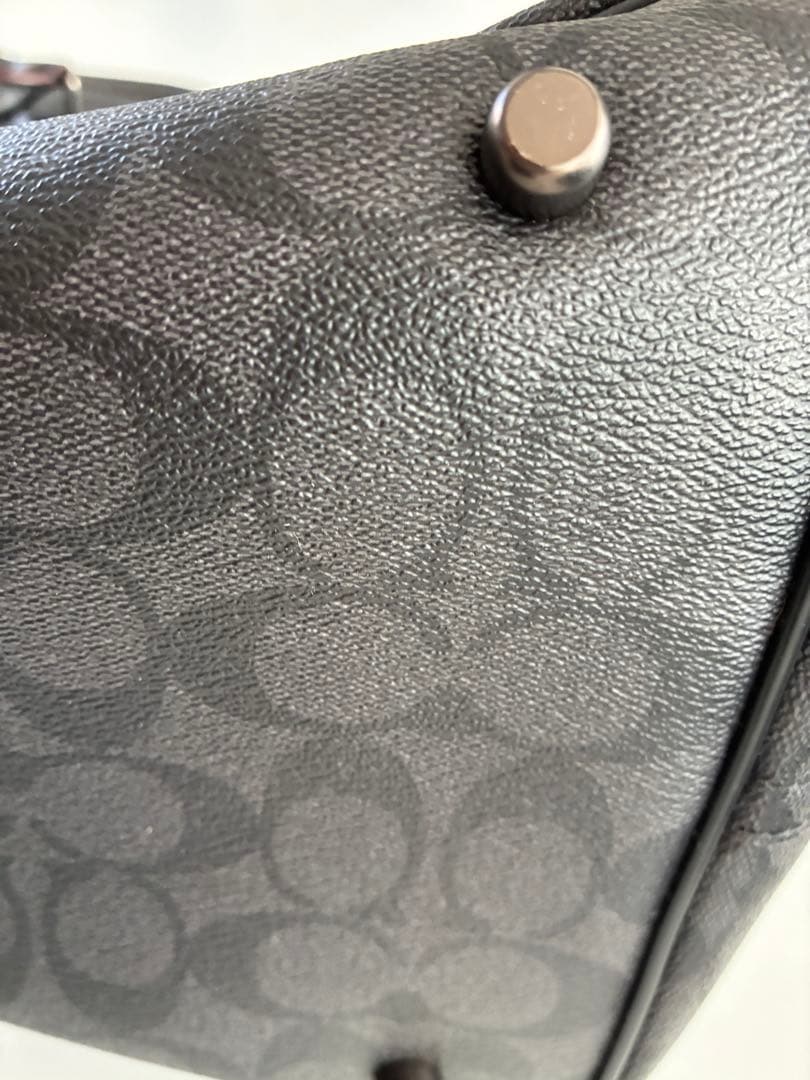 COACH ダークグレー トートバッグ