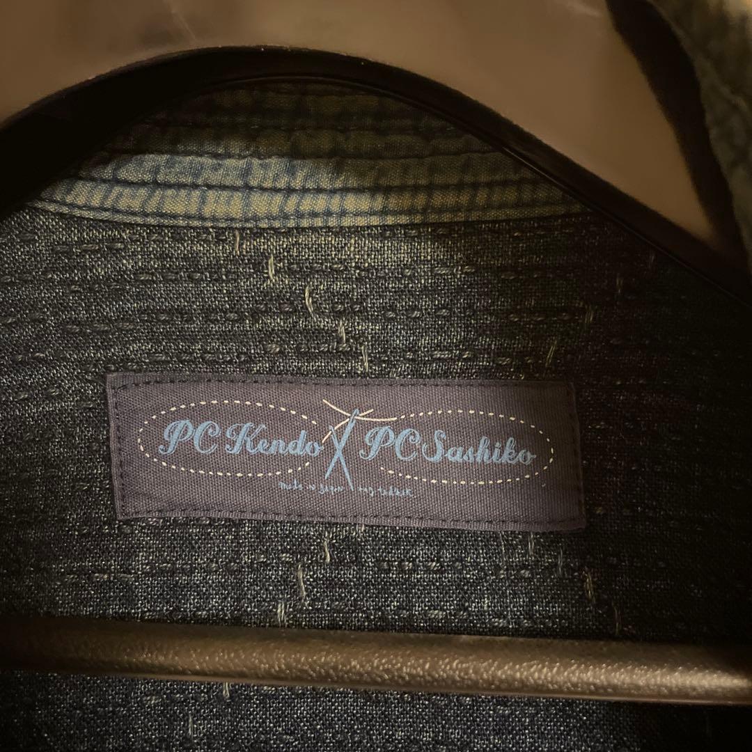 再値下げ/ポータークラシック　刺し子　チャイニーズジャケットL 刺子チャイナ