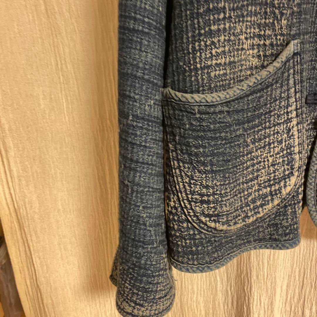 再値下げ/ポータークラシック　刺し子　チャイニーズジャケットL 刺子チャイナ