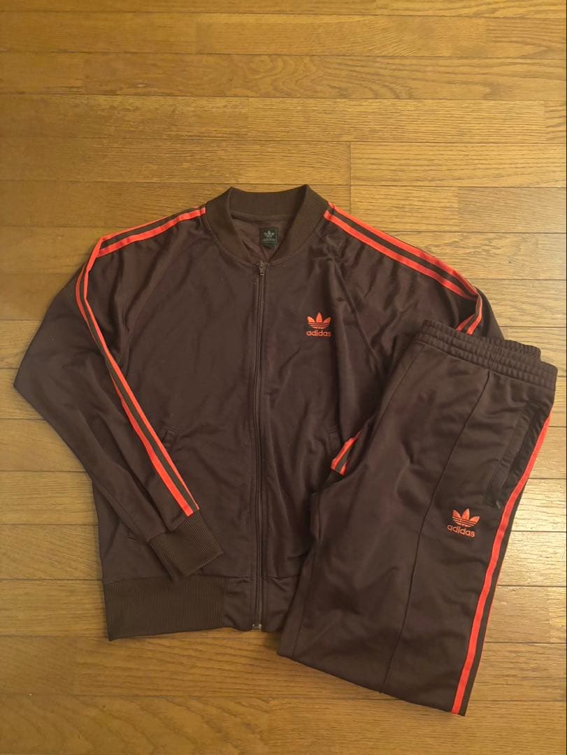 adidas atp トラックジャケット ブラウン&オレンジ