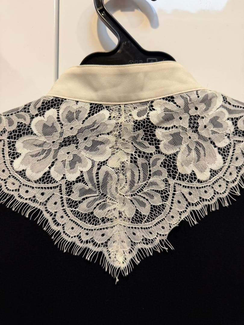 新品•未使用 グレースコンチネンタル バイカラーレースブラウス