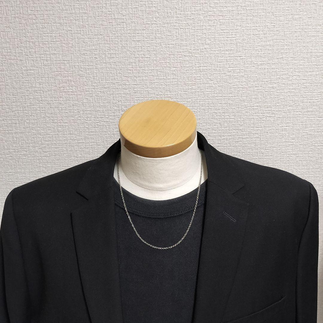 グッチ ブラック チェーン ネックレス 50cm シルバー925