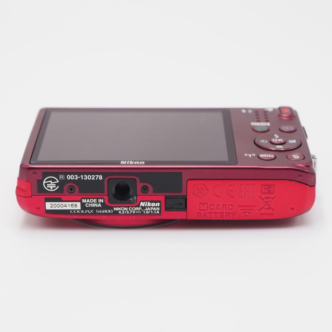 Nikon COOLPIX S6800 赤 ジャンク品 撮影は可能。