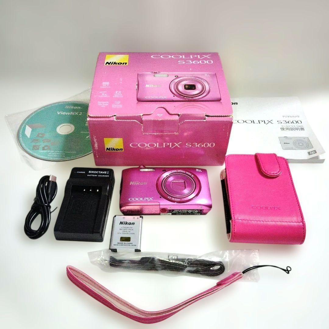 【美品】Nikon COOLPIX S3600 ピンク
