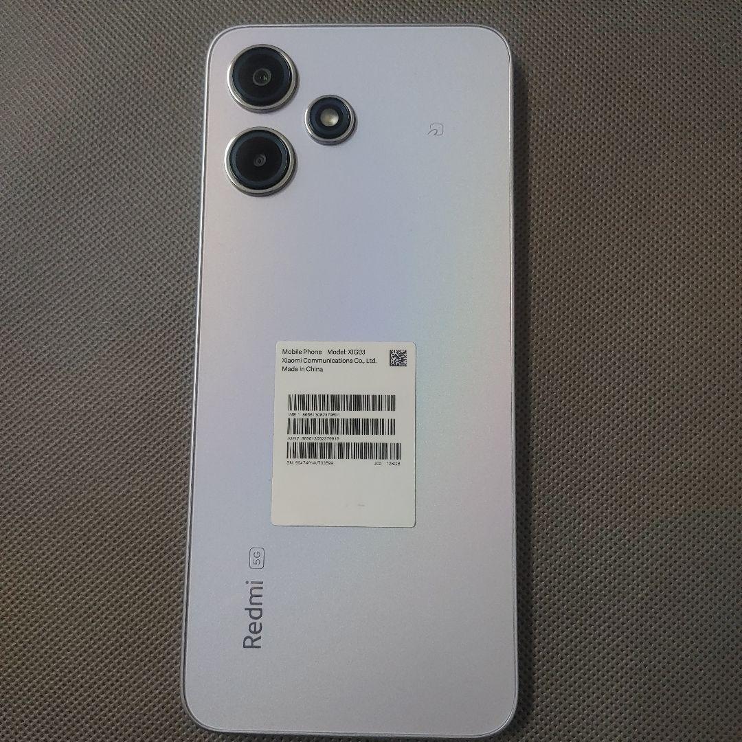 Xiaomi Redmi 12 5G シルバー　au simフリー