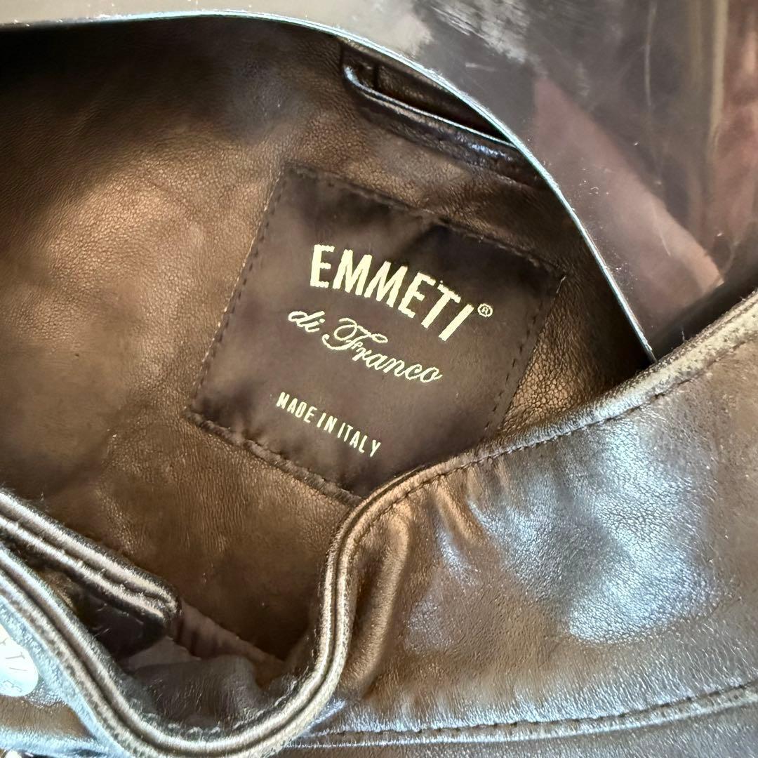 タ*カ様 EMMETI JURI ユリ 羊革 ラム レザー シングルライダースジ