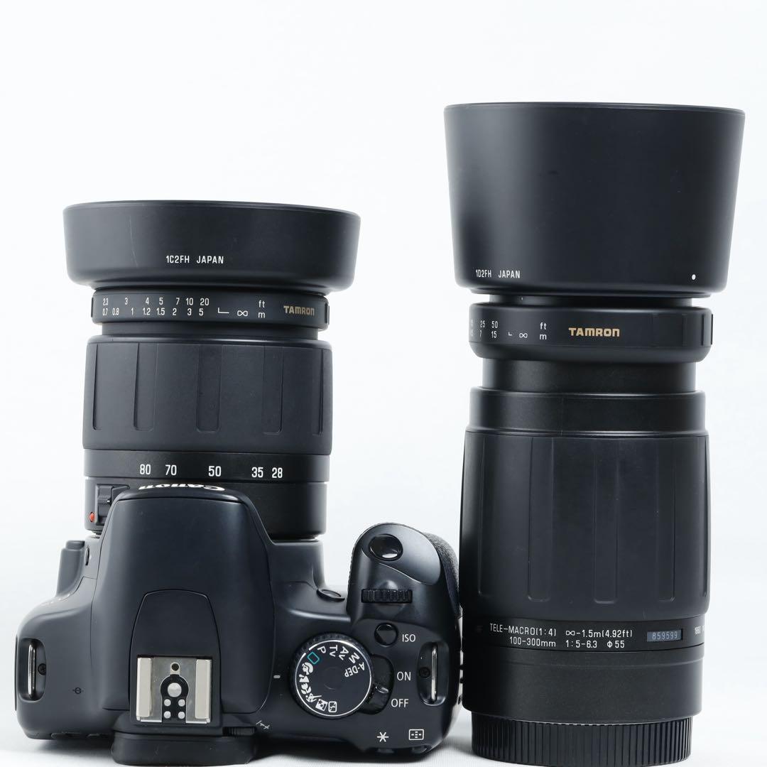 019★初心者★デジタル一眼レフ★Canon★ダブルレンズ★kissx2