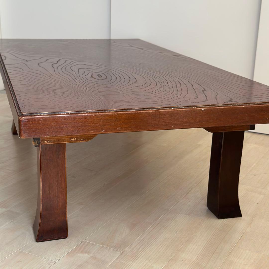 【送料込み】ちゃぶ台 座卓 ローテーブル 折り畳み 天然木　昭和　ヴィンテージ