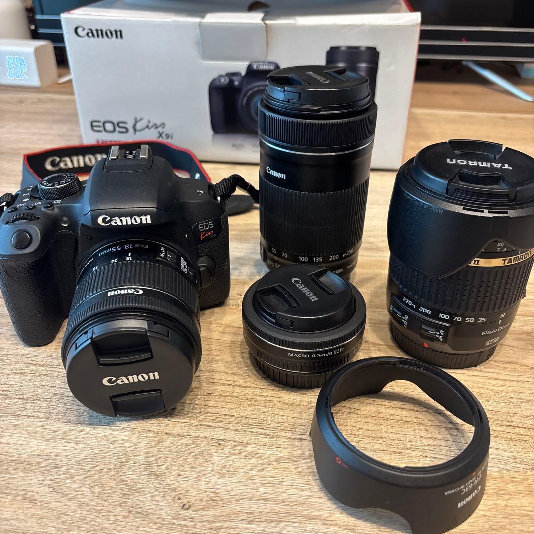 【限定値下げ】Canon EOS Kiss X9i レンズ4本