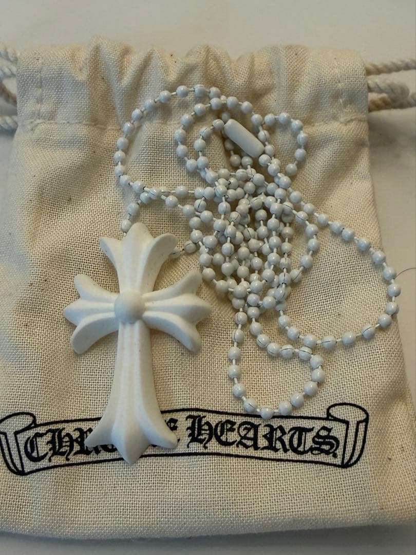 正規品 未使用 クロムハーツ　シリコン ラバーネックレス 限定品 白