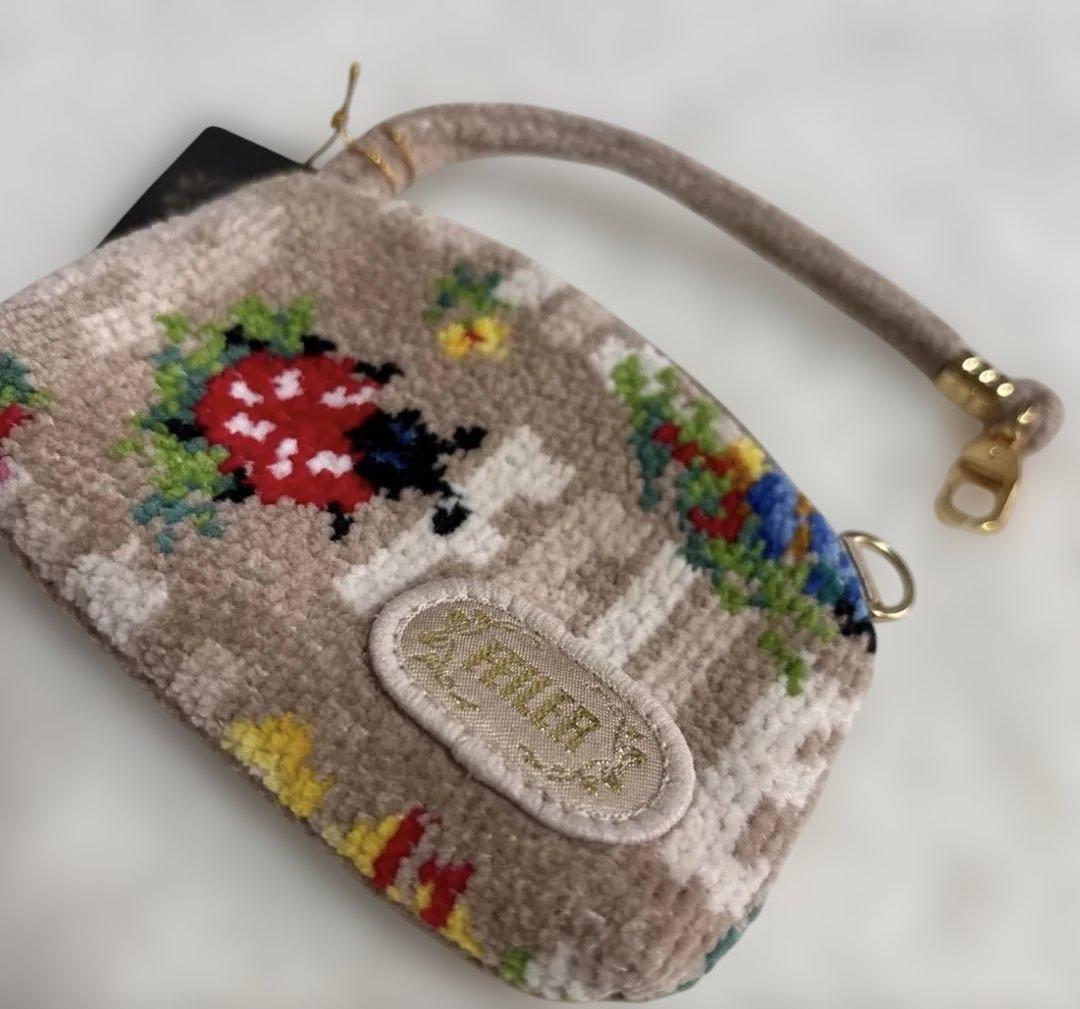 新品　フェイラー　フェイラー＆ハイジ　近沢レースポーチ　ハンドル付き