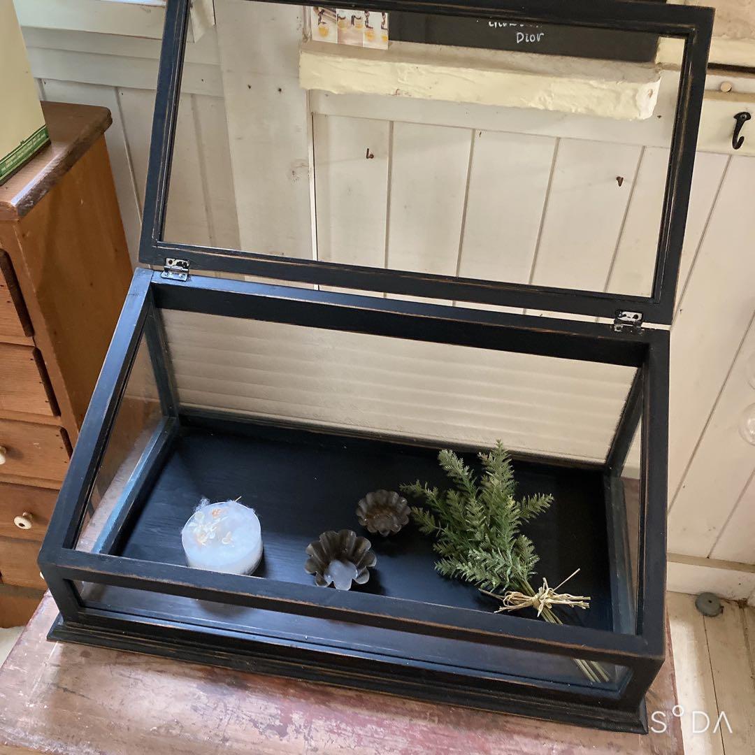 フランスアンティークガラスケース　アクセサリーケース　ディスプレイケース