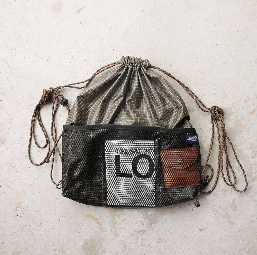 sooty ナイロンナップサック