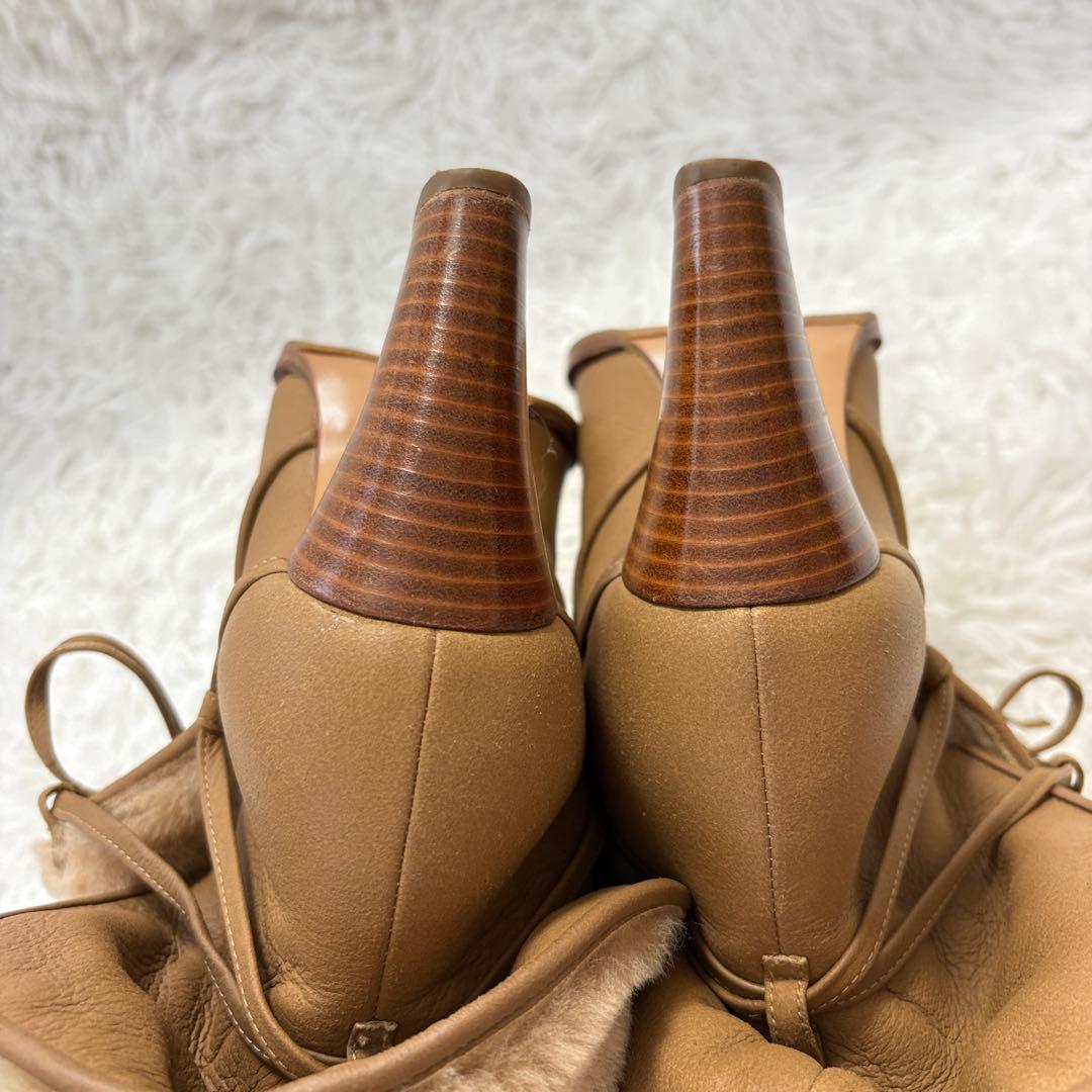 CHANEL シャネル ムートンブーツ 37 ココマーク ファー イタリア製