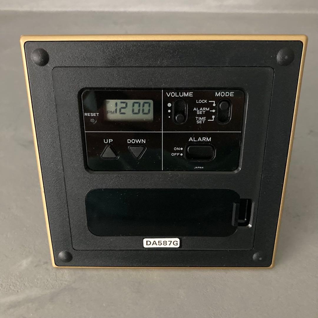 【未使用】SEIKO セイコー ピラミッドトーク クオーツクロックDA587G