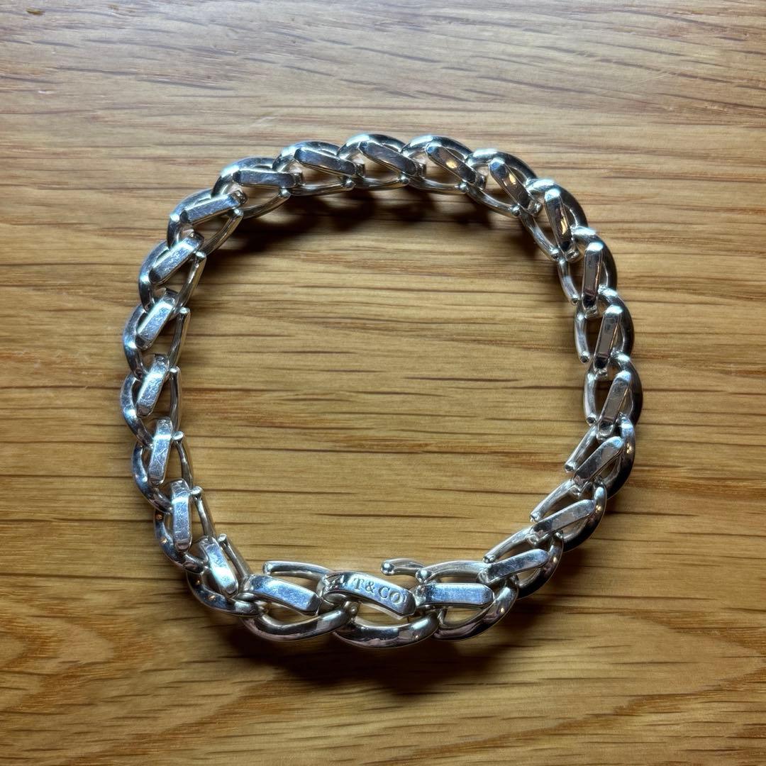 Tiffany フォージ ミディアム リンク ブレスレット 22コマ《即日発送》