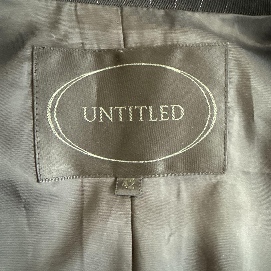 ✨美品✨UNTITLED アンタイトル パンツスーツ ストライプ 大きいサイズ