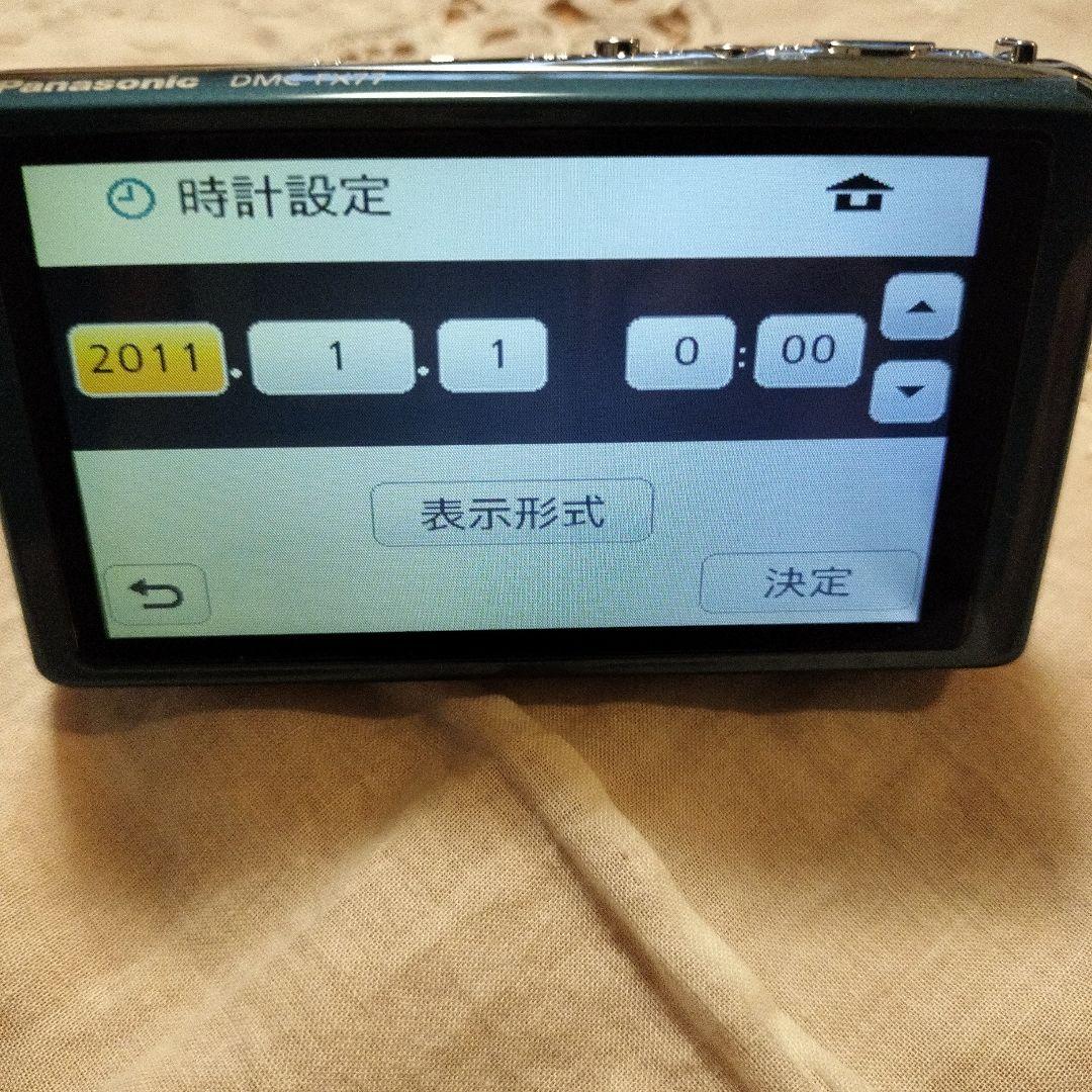 Panasonic DMC-FX77 LUMIX コンデジ デジカメ ブルー