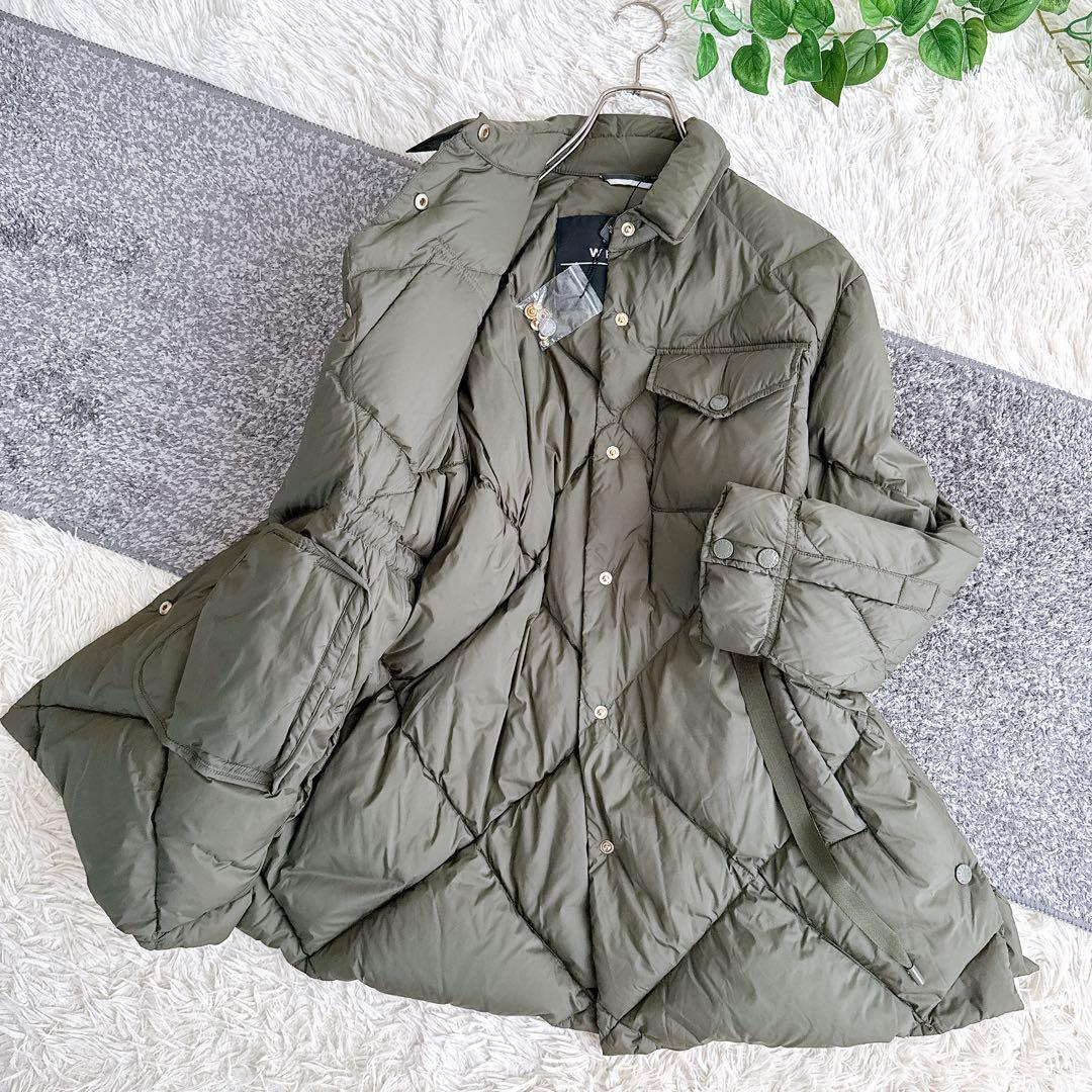 近年モデル　MaxMara ライトダウン　コート　キルティング　オリーブ　38
