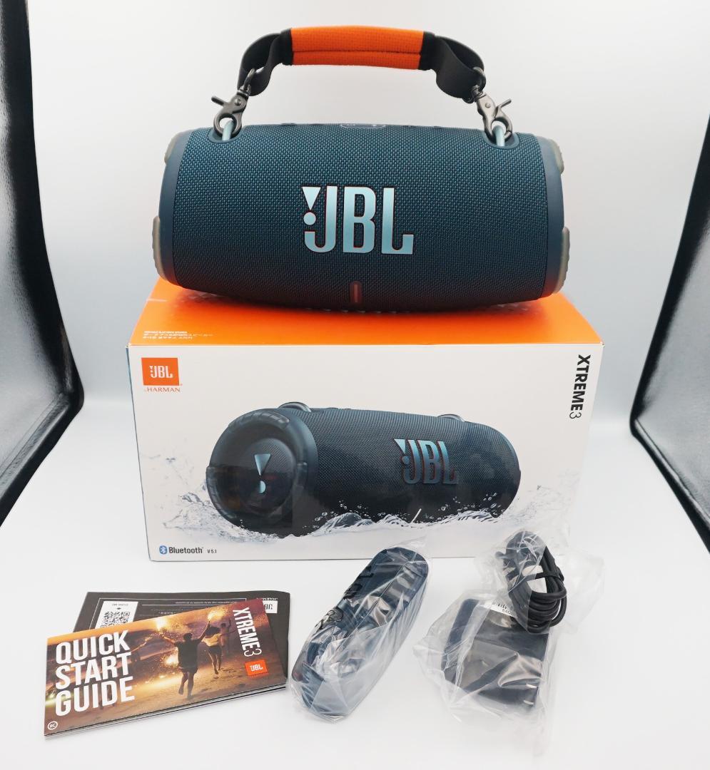 美品★バッテリー内蔵 最高音質 JBL Xtreme 3 ブルー おまけ付き