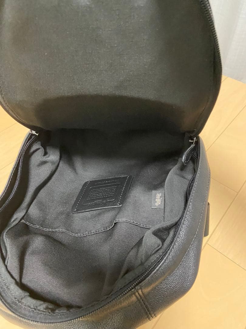 COACH ボディバッグ ストライプ 黒・グレー