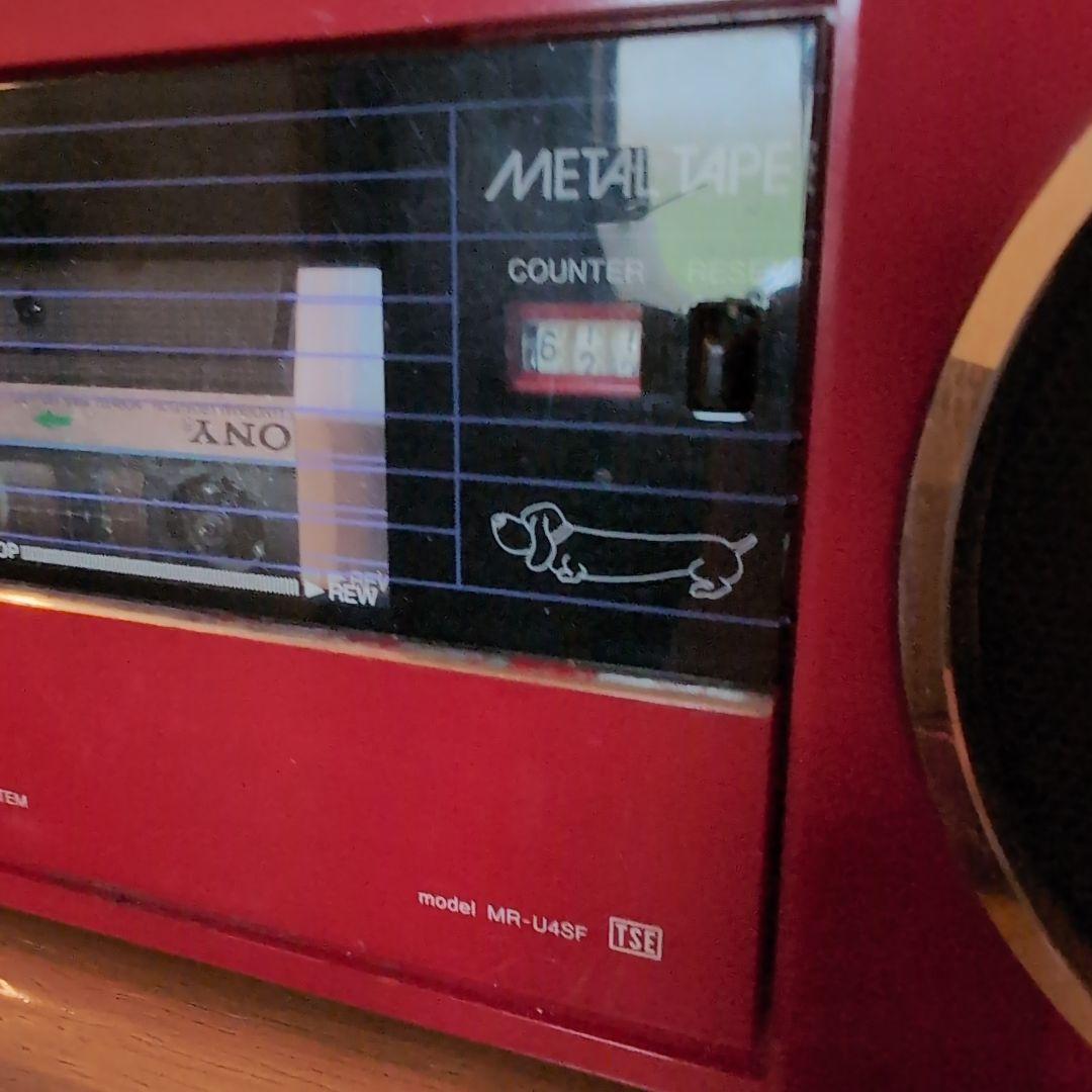 SANYO　MR-U4SF 赤 ラジカセ メタルテープ対応