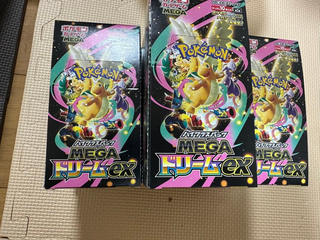 MEGAドリームex 10box 100パック シュリンク無しペリペリなしポケカ