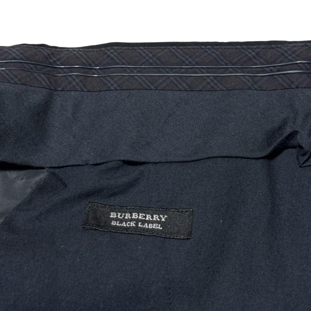 極美品 バーバリー 希少 Lサイズ セットアップ スーツ 黒 2B ノバチェック