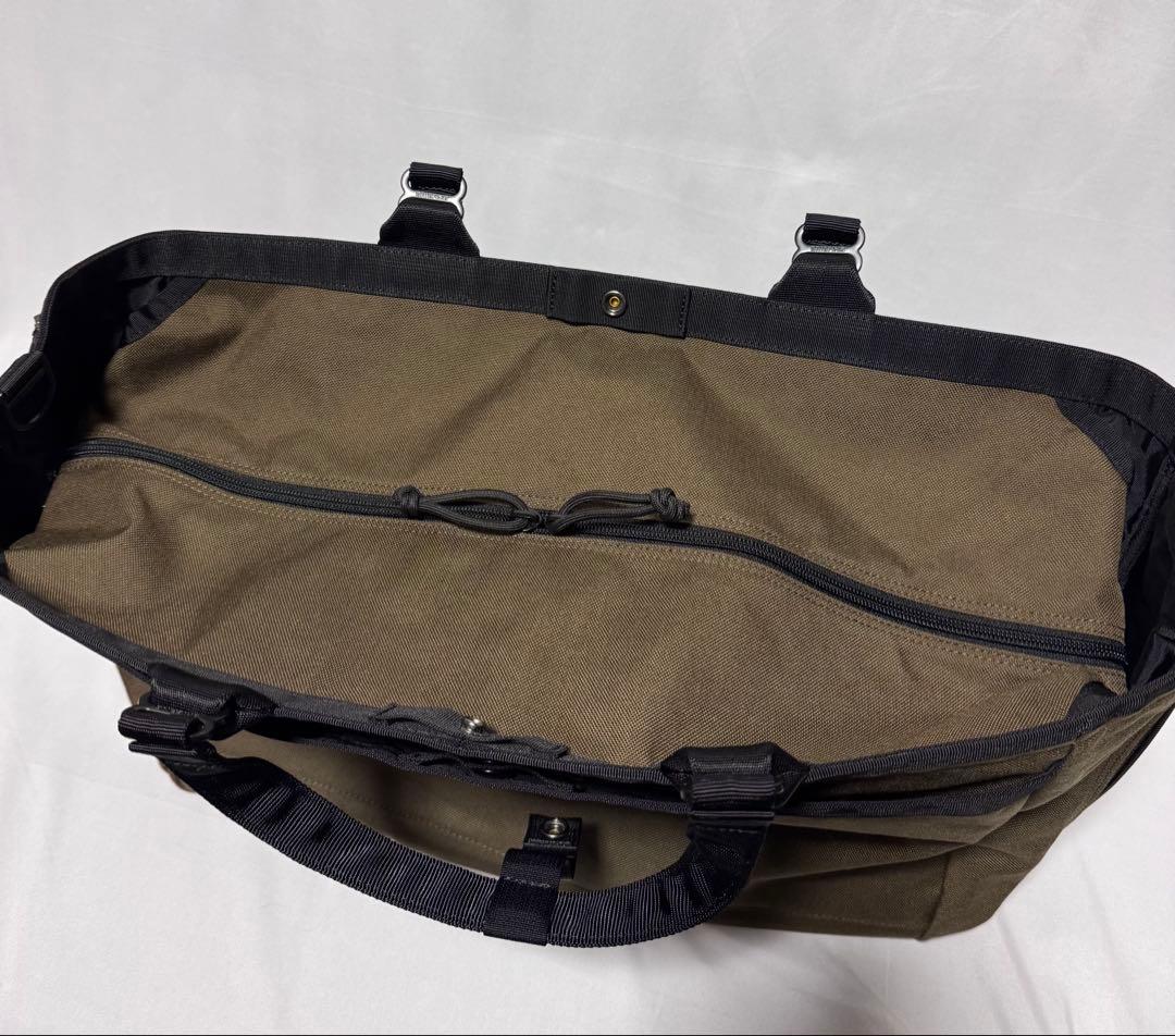 GO/LOOK! 別注BRIEFING 3wayトート マチ拡張バッグ ブラウン