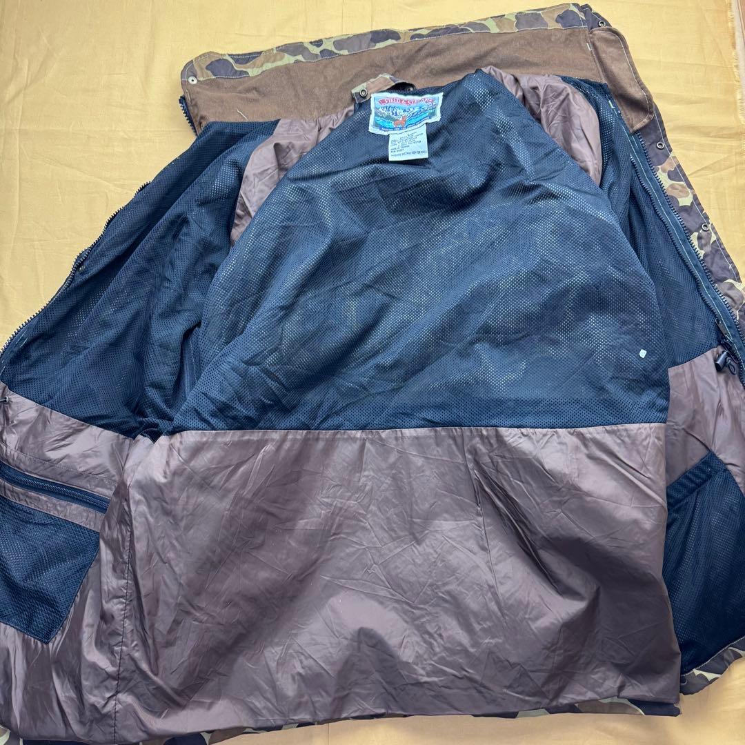 Field&stream ダックハンターカモ　マウンテンパーカー　L 後付フード