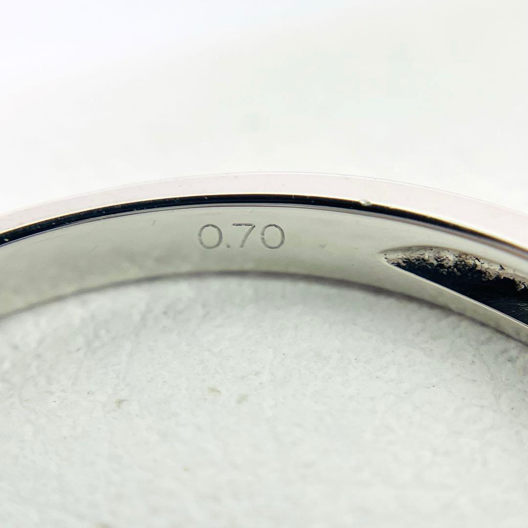 GSTV Pt950 リリーダイヤモンド 空中留め リング D:0.70 H&C