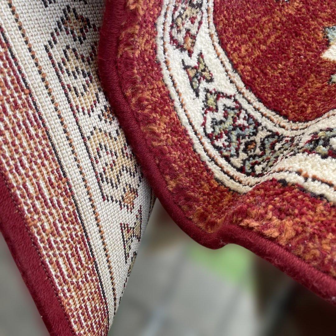 美品　ベルギー絨毯　200×200cm