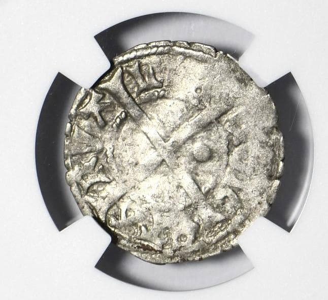 【古代銀貨】リボニア1471～1483年　1シリング銀貨　XF45