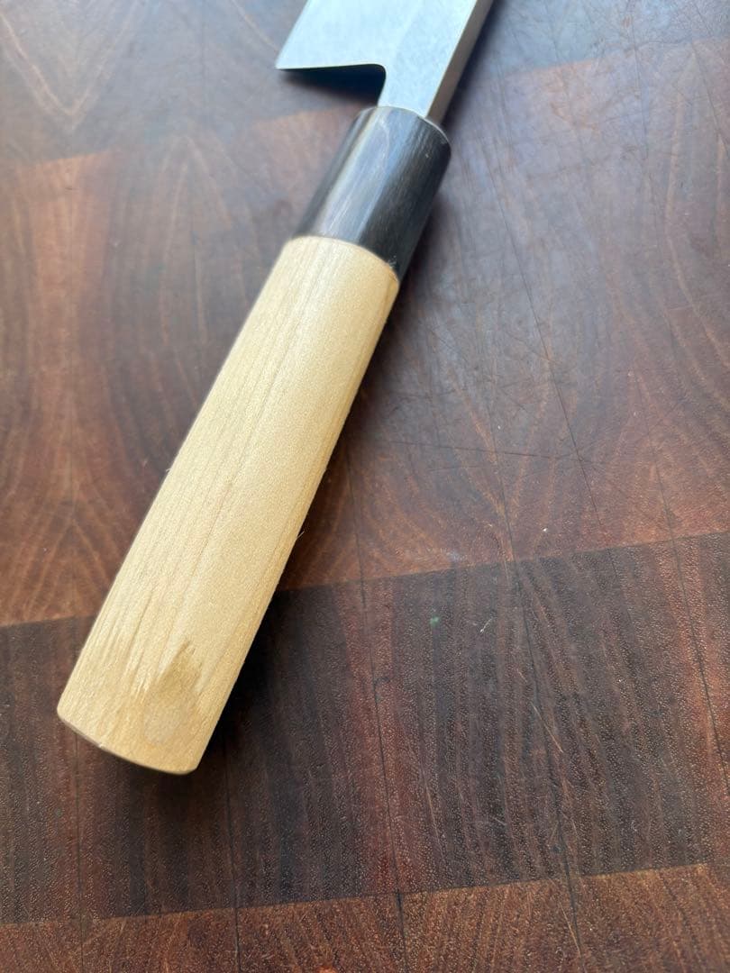 堺打刃物　霞　出刃　150mm 5寸　包丁　白鋼　和包丁　釣り　未使用