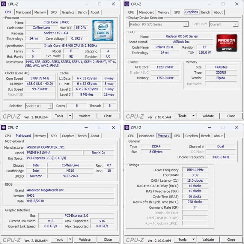 ゲーミングPC/Core i5 8400/RX570/メモリ8G/LCDクーラー